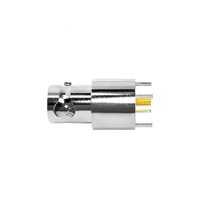 Conector Triaxial Hembra TRB BNC para Montaje en Panel, TRB-KE CBJ70, Conector de Soldadura para Placa de Circuito Miniatura PCB, 3 Terminales, MIL-STD-1553B