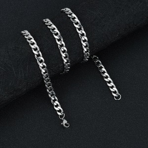 Punk hip-hop thép titan 3.5mm/5mm/6mm/7mm/8mm/10mm Cuban liên kết lề đường Miami chuỗi Thép không gỉ Vòng cổ cho người đàn ông - Product Image 3