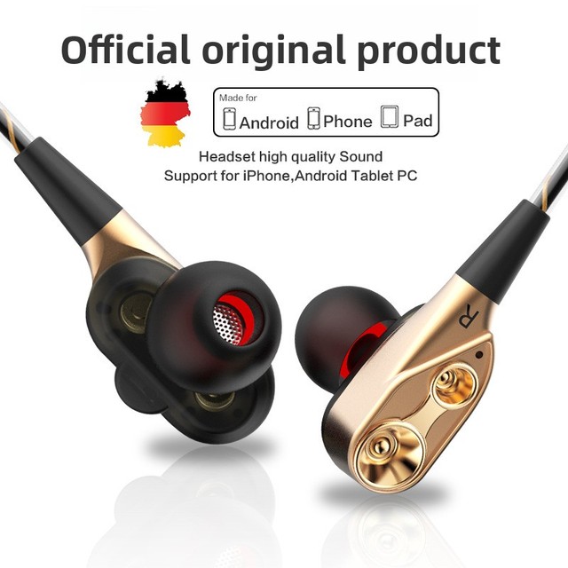 QKZ/CK8 for Best-selling In-ear Dual Dynamic Driver Silicone TPE 3.5mm Running Gaming Music HIFI Headphones