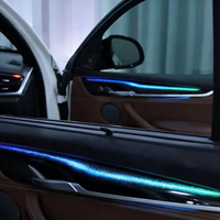 Kit Upgrade Lampu Interior Mobil BMW X5 X6 F15 F16 2014 - 2018, Panel Trim Galaxy Warna-warni Dinamis Ambient Light