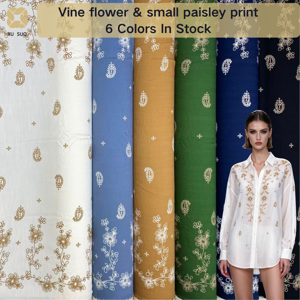 Best Seller Woven Print Fabric Screen Print 75% Rayon 25% Nylon Custom ...