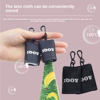 Chiffon de nettoyage pour lunettes en microfibre super absorbant, écologique, avec impression de logo personnalisé, lingettes portables, porte-clés pour lunettes