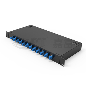 Acero laminado en frío 19 pulgadas interior fibra óptica 12 24 puertos ODF SC/FC/ST/LC bastidor de montaje en <span class=keywords><strong>rack</strong></span> carcasa para Panel de conexión de fibra óptica - Product Image 1