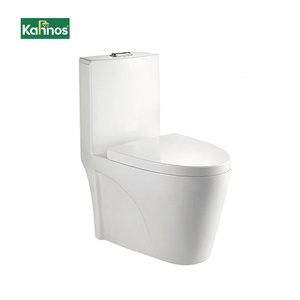 High Quality Floor Mounted Ceramic Toilet Set With Powerful Siphon Flushing Water Saving Design For Bathroom Renovation - Product Image 1
