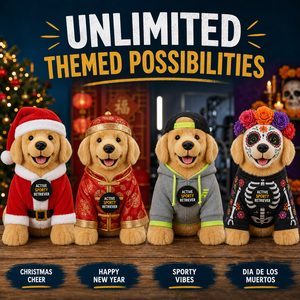 Peluche Personalizado <span class=keywords><strong>de</strong></span> Perro Retriever Deportivo Activo, Fabricante Profesional, Regalo <span class=keywords><strong>de</strong></span> Navidad 2026, Juguete <span class=keywords><strong>de</strong></span> Peluche <span class=keywords><strong>de</strong></span> Moda OEM ODM - Product Image 5