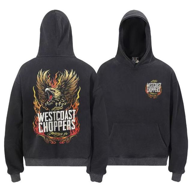 Saint Streetwear Embroidered Hoodie Vintage Washed Distressed Worsted Fabric 310g Unisex Hip Hop Pullover Casual Regular Fit