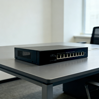 Switch PoE Administrado de 10 Puertos, Dispositivo de Red Empresarial de Alta Capacidad y Rentable, 1 Año de Conectividad Confiable para Múltiples PoE
