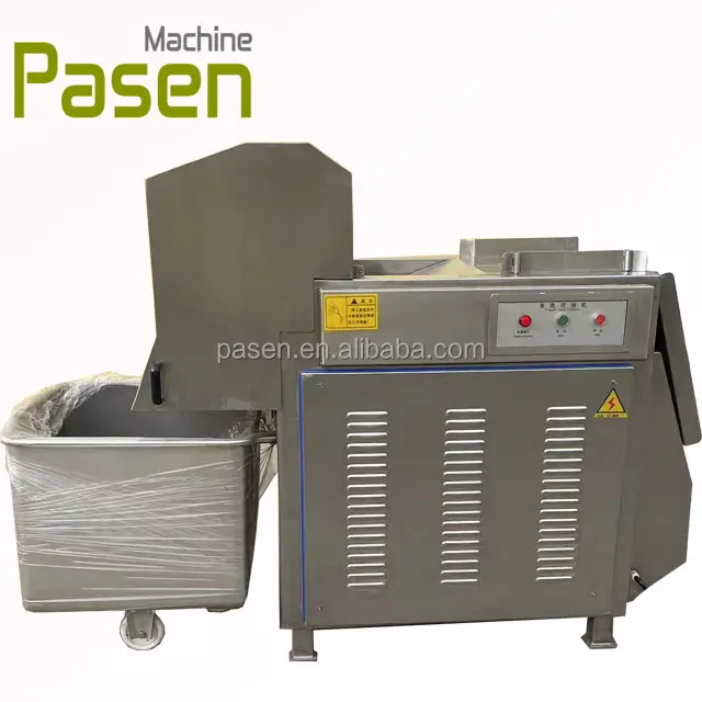 Full Automatic Frozen Meat Chunk Cutting Flaker Frozen Meat Slicer Crusher For Frozen Meat