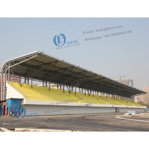 Tissus en polyester enduits PVC structure en acier toit de stade - Product Image 3