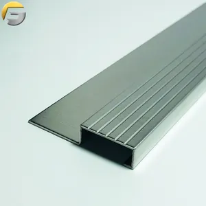 ZB00102 Strip Trim Ubin Baja, Stainless Steel Level 201 Strip Trim Logam Kustom untuk Dekorasi Dinding Trim Logam