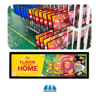 28 "papan reklame Digital Ultra lebar dan layar tampilan iklan layar jendela LCD ramping badan papan reklame Bar LCD lentur