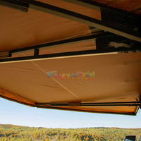 Tente de toit de voiture en toile polyester 600d imperméable de haute qualité 180 270 360 degrés auvent sur pied auvent latéral de toit de voiture