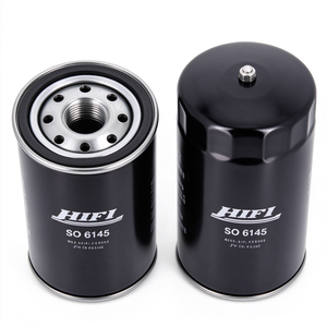 Filtre HI-FI-SO6145, filtre à huile moteur à visser, construction en métal noir, pièces de machines - Product Image 3