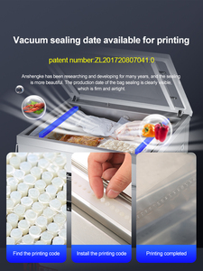 Machine de mise sous vide commerciale de grande capacité pour produits alimentaires, de type économique, avec emballage en sachet vertical - Product Image 2