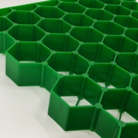 Grille de gazon Géogrille Plastique Eco Pavés Perméable pour les allées Cheval Paddock Gravier Caoutchouc Protection Gazon Renforcement Parking