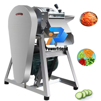 Nueva Máquina Cortadora de Verduras Eléctrica de Acero Inoxidable de 1500W, Cortadora Automática de Piña, Zanahoria, Patata, Cebolla, Repollo y Frutas, 220V