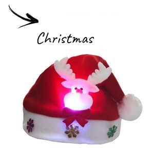 أزياء Ouruidan حفلة الأعياد Klein أزرق قبعة عيد الميلاد عيد الميلاد مع إضاءة ليد - Product Image 2