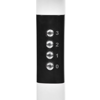 Ventilateur sur pied électrique de luxe 16 pouces, qualité supérieure, plastique blanc, hauteur réglable, 3 vitesses, directement de l'usine