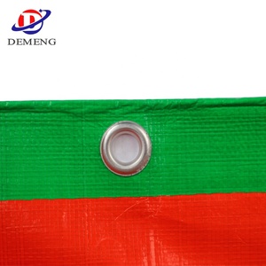 Bâche en PE verte argentée imperméable 120 GSM 4x8m de Chine avec protection UV, toile plastique pour couverture industrielle - Product Image 6