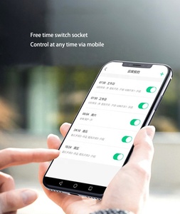 US AU UK EU France Ấn Độ mở rộng AC 2 USB ổ cắm 10A <span class=keywords><strong>Alexa</strong></span> Google IFTTT giọng nói tuya app điều khiển từ xa Wifi thông minh Power Strip - Product Image 3