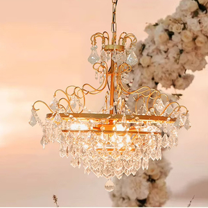 Upgraded Detachable <strong>Gold</strong> LED Crystal <strong>Chandelier</strong> Stand with Adjustable Height and 2-Year Warranty for Wedding Stage Party Events - Product Image 3