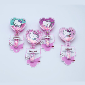 Spazzola per Capelli a Forma di Cuore con Cuscino d'Aria in Plastica Trasparente, Design Cartoonesco per Bambini, 15-20CM, Confezione in Cartoncino - Product Image 6