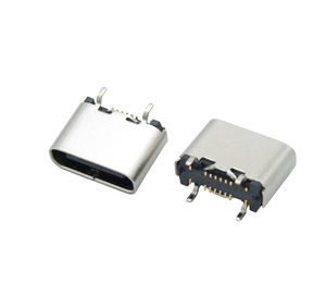 <b>USB</b> Type C Vertical Female Connector SMT <b>Socket</b> for Electronic Appliances 5A Rated Copper Contact PC Housing Material - Product Image 1