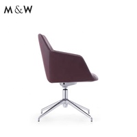 M & W-Chaise de direction ergonomique en cuir PU