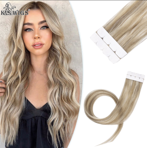 Extensions de cheveux à bandes adhésives miniatures, 100% cheveux humains Remy, extensions de cheveux à bandes invisibles et droites, sans couture, colle Walker, plusieurs couleurs. - Product Image 2