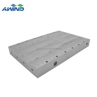 Plaque froide à l'azote liquide Friction remuer soudage refroidissement par eau dissipateur de chaleur frais Micro canal échangeur de chaleur radiateur Coldplate