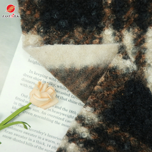 Shaoxing Textile Wholesale Raw <strong>Material</strong> 100% Polyester Print Polar <strong>Sherpa</strong> Boucle Fleece Fabric for Winter Coat - Product Image 3