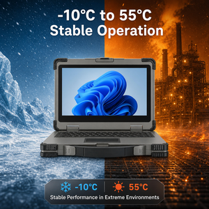 Ordinateur portable robuste à grand écran de 17,3 pouces, Intel Core i9 i7 13e génération, ordinateur industriel avec GPU dédié, lisible en plein soleil, ordinateur portable d'extérieur - Product Image 4
