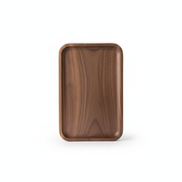 Plateau en bois massif classique multifonctionnel, forme rectangulaire, pour fruits, fromages, en-cas, rangement facile, durable, écologique