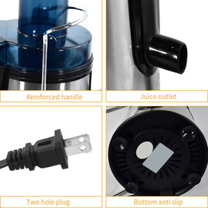 Extracteur de jus centrifuge en acier inoxydable sans BPA 400W avec <span class=keywords><strong>goulotte</strong></span> d'alimentation large de 3 pouces pour fruits et légumes - Product Image 4