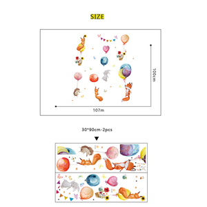Adesivi <span class=keywords><strong>Murali</strong></span> con Animali Cartoon per Cameretta, Simpatici Adesivi a Forma di Coniglio e Palloncino per Bambini - Product Image 6