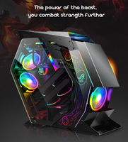 Factory Outlet Mid Tower ATX Steel PC Gamer Computer Case for Gaming in Stock
