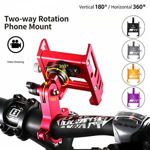 Support de téléphone portable pour vélo, en alliage d'aluminium, <span class=keywords><strong>fixation</strong></span> hexagonale réglable pour moto, <span class=keywords><strong>voiture</strong></span> électrique, vélo, Scooter - Product Image 3