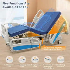 Medical ICU Beds 5 Function Electric Hospital Bed For Patient