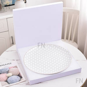 Assiette ronde en porcelaine fine de 16 pouces, grande, de haute qualité, pour café, plateau à ustensiles, pour usage domestique, lot de vaisselle, vente chaude - Product Image 3