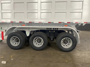 35 CBM 30 CBM çelik DAMPERLİ KAMYON römork 40 Ton traktör damperli silindir yarı römork tipi - Product Image 5