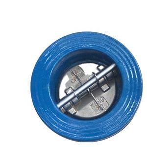 Schijfdeur Wafer Terugslagklep Fabriek Gietijzer Dn80 Terugkeerklep Dubbele Roestvrijstalen Water Blauwe Tws Dubbele Plaat Terugslagklep - Product Image 6