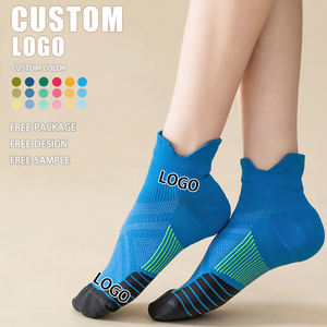 جوارب رياضية رجالية عالية الجودة من النايلون مع وسادة تيري للكاحل، مخصصة بشعار حسب الطلب من المصنع مباشرة - Product Image 1