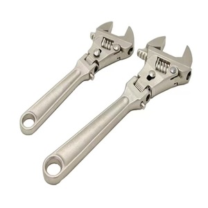 Clé à molette pliable à tête flexible, clé à cliquet flexible avec tête rotative à 180 degrés - Product Image 4