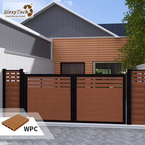 Panneau de clôture pour bébé en WPC de Guangdong, Chine, avec <span class=keywords><strong>portail</strong></span> <span class=keywords><strong>coulissant</strong></span>, hauteur de 6 pieds, traitement de surface en relief, service de modélisation 3D - Product Image 3