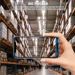 Halcon Dự Án Tùy Chỉnh Văn Phòng Cửa Hàng Nhà Để Xe Treo Ống Đèn 4ft 8ft 50W LED Tuyến Tính Ánh Sáng - Product Image 4