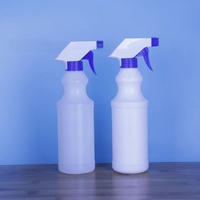 Botol Semprot Ramah Lingkungan 32 oz 16oz 8oz Botol Semprot Plastik Dapat Digunakan Kembali 1 Liter Botol PET Dengan Semprotan Trigger untuk Perawatan Mobil