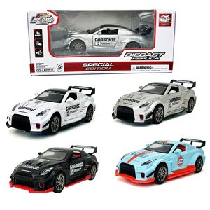 Modellino <span class=keywords><strong>Auto</strong></span> in Lega <span class=keywords><strong>Nissan</strong></span> <span class=keywords><strong>GTR</strong></span> 1:32 con Funzione Pull-Back e Luci IC, Veicolo Giocattolo da Collezione per Bambini, Confezione con Finestra - Product Image 6