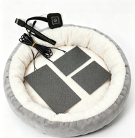 Kit de 3 láminas calefactoras de grafeno con un controlador para tres películas calefactoras, tamaño y voltaje personalizables para chalecos, chaquetas y pantalones con calefacción.