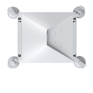 <span class=keywords><strong>Support</strong></span> à Ventouse Métallique Carré Quadruple Rotation 360 Degrés Universel pour Antenne Starlink Mini - Product Image 1