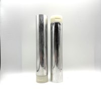Tubes en aluminium brillant argenté de haute qualité personnalisables de 150 g avec couvercle en plastique pour crème pour le visage, teinture pour cheveux et pommade